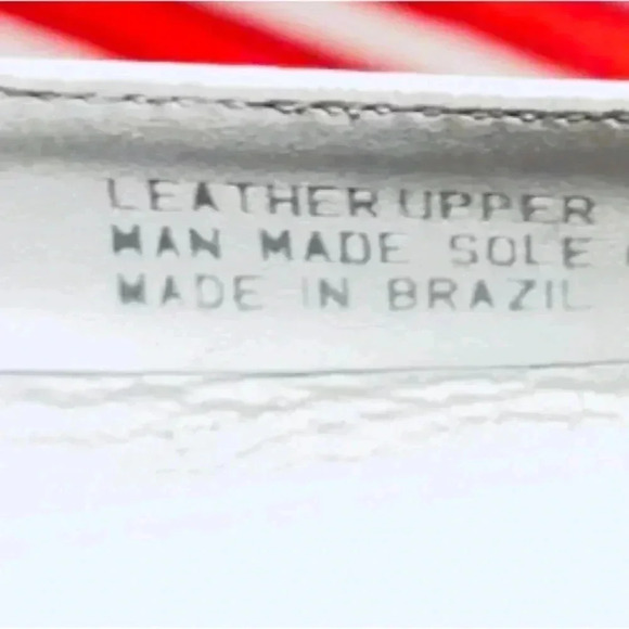 White Etienne Aigner Leather Loafers, Size 7 - Picture 4 of 6